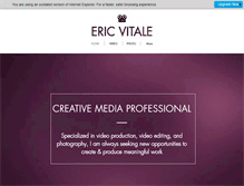 Tablet Screenshot of ericvitale.com